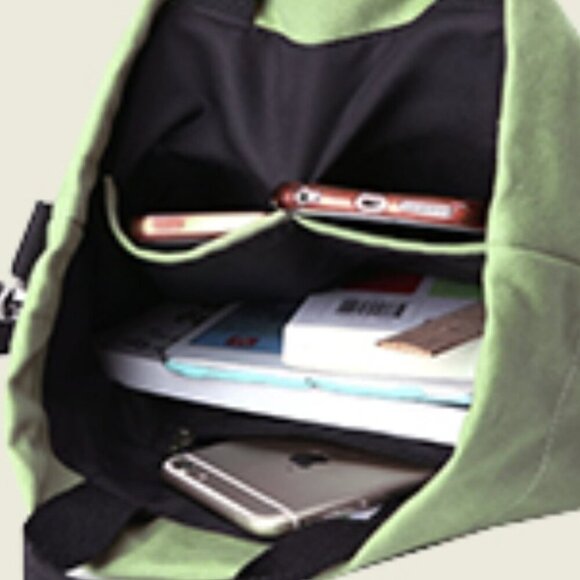 TOGOOD Women Canvas Tote Handbag Shoulder Crossbody Carryall Sunshine Embroidery - Picture 5 of 16